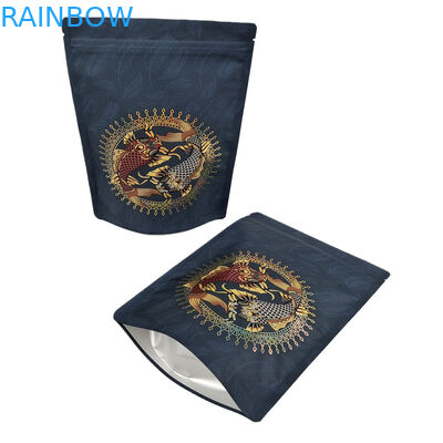 مهر گرمایی چاپی سفارشی 3.5 7g 1 اونس پلاستیکی نرم لمس کیسه مایلار چاپ دیجیتال بسته بندی آب نبات