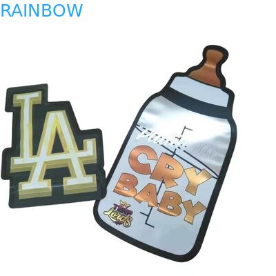 چاپ سفارشی 3.5g کیسه های مایلار کندهای غیرمنتظره با زیپلاک دایره ای مایلار نرم لمس پلاستیکی کیسه های شیرینی مواد غذایی