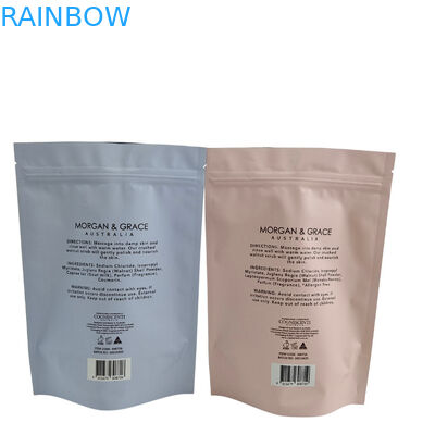 بازیافت زپ قفل ایستاده کیسه ورق آلومینیوم بدن پاک کن لذت بردن از حمام اسپا خیس شدن نمک دریا بسته بندی پلاستیکی زیست فرسوده