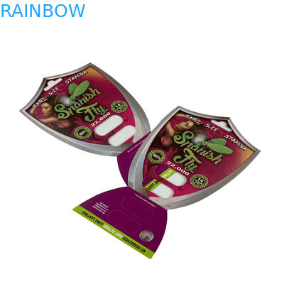 بسته بندی 3D Sex Pill Blister Card برای 1/2 کپسول جعبه های نمایش کارت 3D Ventricular