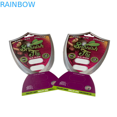 بسته بندی 3D Sex Pill Blister Card برای 1/2 کپسول جعبه های نمایش کارت 3D Ventricular