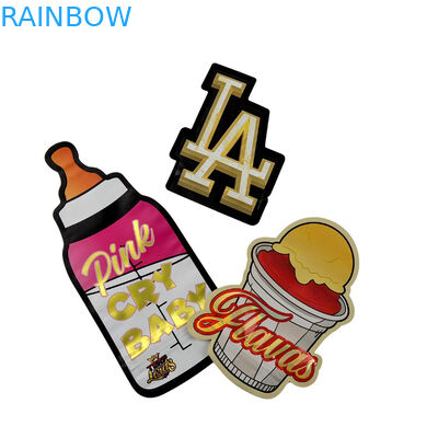 3.5g بسته بندی سفارشی و چاپ لوگوی ویژه منحصر به فرد شکل درون چاپ هولوگرافیک برش میلار کیسه