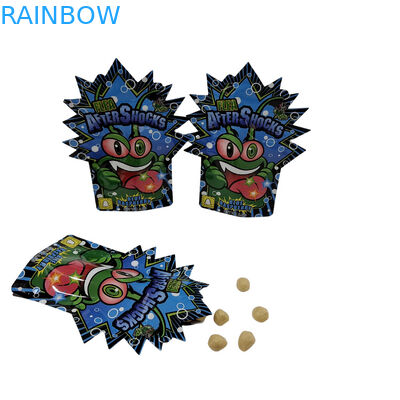 طراحی بسته بندی چاپی سفارشی کیسه های ضد بوی قابل بسته بندی مجدد ذخیره سازی مواد غذایی 3.5g کیسه های میان وعده بسته بندی پلاستیکی کیسه های مایلار