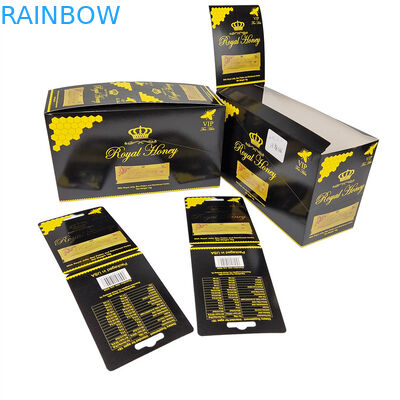 خالي! سطح بالا چاپ سفارشي کاغذ نمايشي جعبه کارت کاغذي سفره سياه درخشان جعبه کاغذي براي شير شاهانه