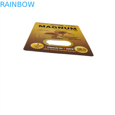 عمده فروشی عسل Rhino پرینت طلا راز معجزه عسل 3d کارت کاغذی جعبه نمایش عسل کیسه های بسته بندی