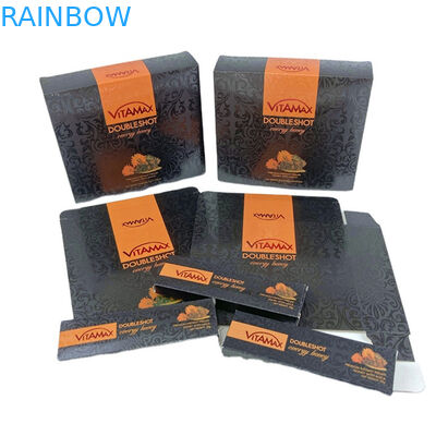 بسته بندی بطری عسل کاغذی و کارتونی لوکس بسته بندی جعبه عسل سیاه زیبا