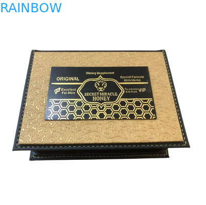 لوگو چاپ شده سفارشی لوکس ویتامکس عسل فوق العاده مواد غذایی بسته بندی کاغذ جعبه و کیسه برای عسل مایع بسته خالی