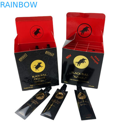 عمده فروشی عسل Rhino پرینت طلا راز معجزه عسل جعبه نمایش کارت عدسی 3D عسل کیسه های بسته بندی