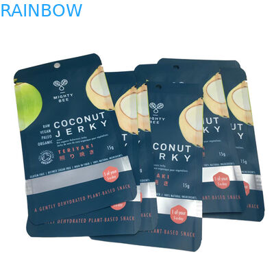 کیسه های فلت مایلار کیسه های بسته بندی نارگیل با پنجره شفاف