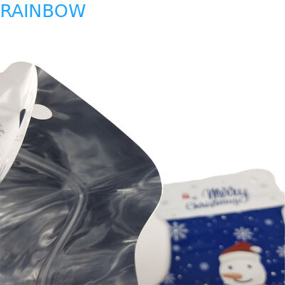 فروش داغ سفارشی شکل برش مرطوب نرم لمس کیسه مایلر ورق آلومینیوم پلاستیکی بسته بندی آب نبات