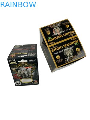 فروش گرم قرص های سفارشی افزایشی بسته بندی کارت کاغذی قرص Rhino Tablet کارت کاغذی چاپی با تاول