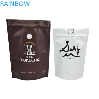 بسته بندی سفارشی بسته های رنگارنگ با لوگو بسته بندی چاپی قهوه بسته های زپ با شیر