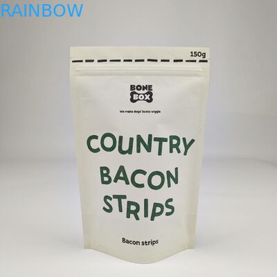 کیسه کاغذی استند کرافت با زیپ ضد رطوبت برای غذا آرد آجیل برنج ادویه جات چای ذخیره سازی بسته بندی کیسه های پوشک