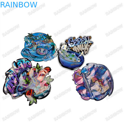 CMYK رنگ های پانتون 3.5g 7g 14g 28g کیسه های شکل ویژه با جو سازگار با محیط زیست برای چاپ گراف