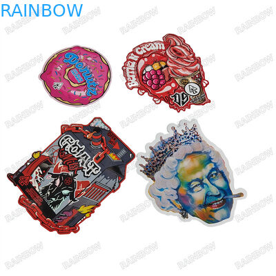 CMYK رنگ های پانتون 3.5g 7g 14g 28g کیسه های شکل ویژه با جو سازگار با محیط زیست برای چاپ گراف