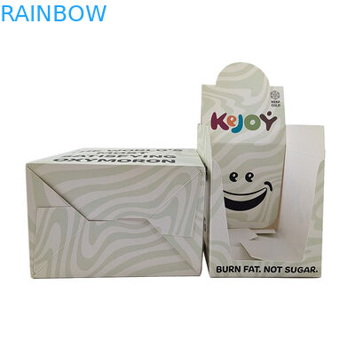 چاپ رنگ نقطه ای جعبه بسته بندی کاغذی برای مقدار سفارشی و چاپ CMYK