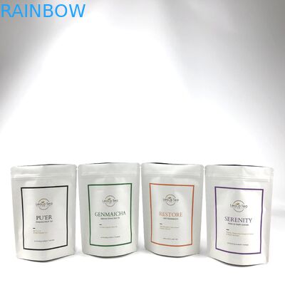 کیسه های ایستاده قابل بسته بندی مجدد با لوگو سفارشی برای بسته بندی کیسه های چای خشک