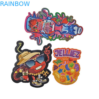 طراحی سفارشی چاپ شده کنده شده زیپ لاک شکل خاص بسته بندی پلاستیکی نامنظم 3.5g کیسه مایلار