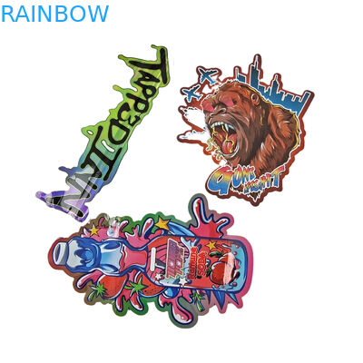 برش مرموز سفارشی فلزی با کیفیت بالا غیر منظم مهر و موم شکل های ویژه کوچک پلاستیکی زیپ مایلار کیسه های بسته بندی مواد غذایی