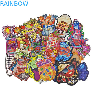 کیسه های بسته بندی شکل نامنظم کیسه های برش مرطوب فولیک هولوگرافیکی کیسه های برش مرطوب پلاستیکی زپلاک شکل خاص 3.5g کیسه های برش مرطوب