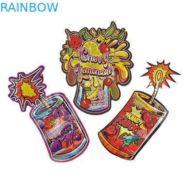 طراحی سفارشی کیسه های مایلار چاپی بسته بندی نرم لمس پلاستیکی 3.5g کیسه های مایلار برش مرطوب بسته بندی کیسه های نامنظم