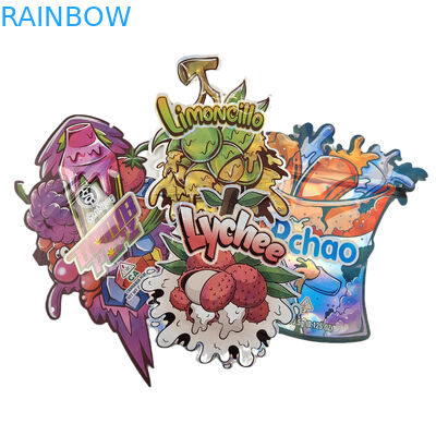 لوگو سفارشی چاپ شده کوله های زپ کوچک 3.5g بسته بندی درجه غذایی ضد بوی با زپ Mylar Ba