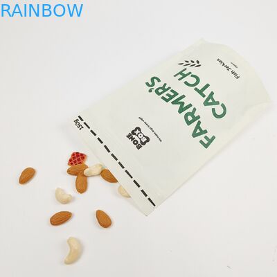 مواد دستگیره سفید و ایستاده در کیسه های هدیه شخصی