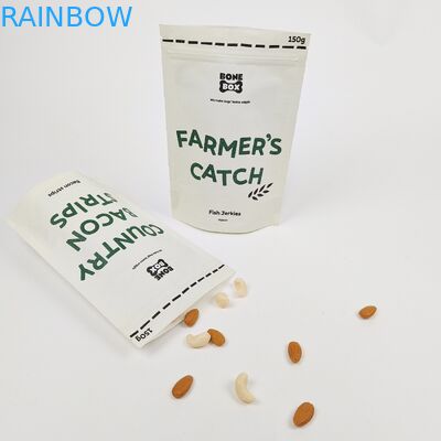 مواد دستگیره سفید و ایستاده در کیسه های هدیه شخصی