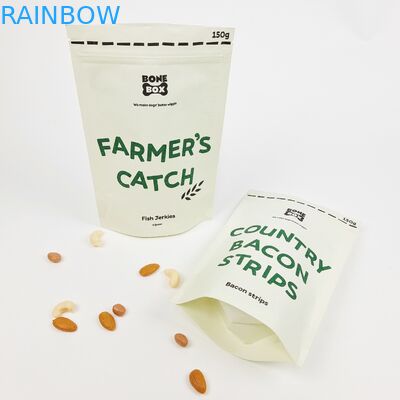 مواد دستگیره سفید و ایستاده در کیسه های هدیه شخصی