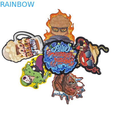 چاپ سفارشی 3.5g 7g 14g 28g شکل ویژه ضد بوی مواد غذایی کیسه آب نباتات کنده میلار