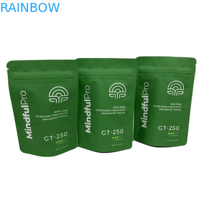 CYMK رنگ علف های عطر بسته بندی ورق آلومینیوم ایستاده پلاستیکی Mylar Zipper کیسه