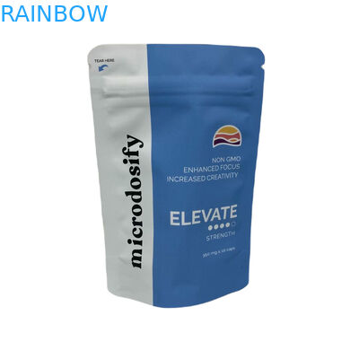 CYMK رنگ علف های عطر بسته بندی ورق آلومینیوم ایستاده پلاستیکی Mylar Zipper کیسه