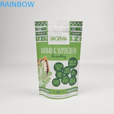 بسته بندی مواد غذایی سفارشی کیسه های مهر و موم سیپلاک مت کیسه های سیپرفروشی برای قهوه پنیر شیر پودر کوکی قند