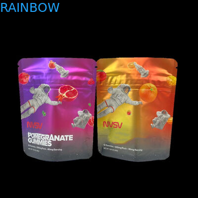 3.5 گرم کیسه های پلاستیکی بسته بندی برچسب سفارشی چاپی کوکی های CBD