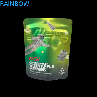 3.5 گرم کیسه های پلاستیکی بسته بندی برچسب سفارشی چاپی کوکی های CBD