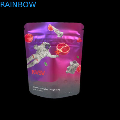 3.5 گرم کیسه های پلاستیکی بسته بندی برچسب سفارشی چاپی کوکی های CBD