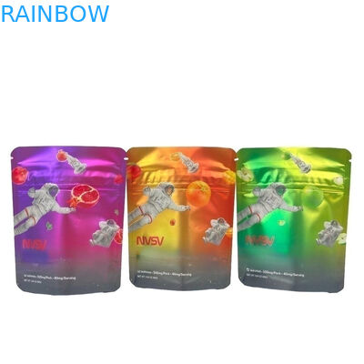 3.5 گرم کیسه های پلاستیکی بسته بندی برچسب سفارشی چاپی کوکی های CBD