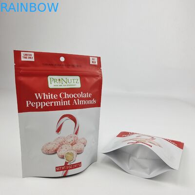 جعبه زپ پلاستیکی یخ زده ضد بوی ضد رطوبت ضد رطوبت کم مقدار چاپ دیجیتال چاپ شده