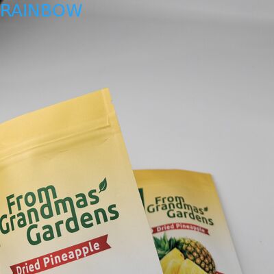 چاپ دیجیتال سفارشی دوستانه با محیط زیست کیسه ایستاده ی اشک شکاف میوه های خشک آجیل کدو بسته بندی کیسه پلاستیکی