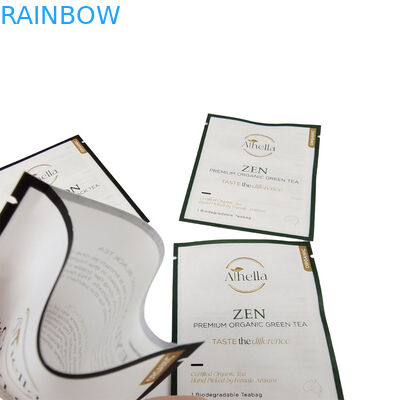 کوله های کوچک بیوتراژ قابل چاپ برای چای پودر قهوه قابل کمپوست قابل بسته بندی مجدد