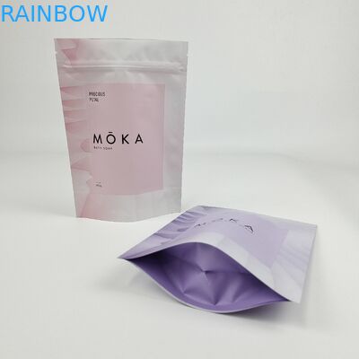 چاپ دیجیتالی سفارشی کیف کاغذ کرفت بایستید Ziplock کیسه های ورق آلومینیومی برای بسته بندی بدن قهوه Scrub