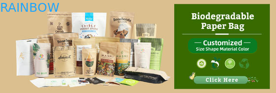 کیسه کاغذی کرفت زیست فرسایش پذیر سازگار با محیط زیست کیسه ی زیپ قفل کیسه ای بسته بندی مواد غذایی کیسه کاغذی با پنجره