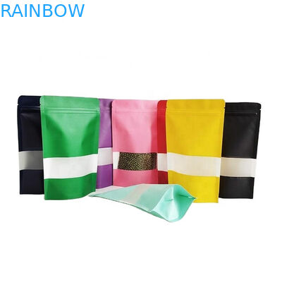 لوگو سفارشی سازگار با محیط زیست 100g 250g کاغذ کرافت چای قهوه آجیل پودر کیسه کاغذ کرافت بازیافتی