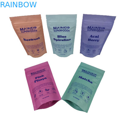 کیسه بسته بندی پودر کاکائو گرم چاپی دیجیتالی کیسه های پلاستیکی پودر قهوه با قفل زیپ قابل باز کردن