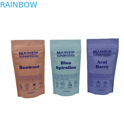 کیسه بسته بندی پودر کاکائو گرم چاپی دیجیتالی کیسه های پلاستیکی پودر قهوه با قفل زیپ قابل باز کردن