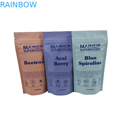 کیسه بسته بندی پودر کاکائو گرم چاپی دیجیتالی کیسه های پلاستیکی پودر قهوه با قفل زیپ قابل باز کردن