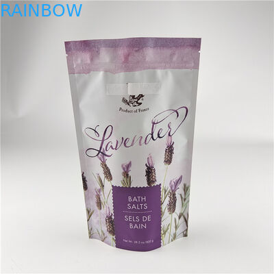 اندازه و رنگ های سفارشی بسته بندی موجود فولک آلومینیوم مت نمک حمام ایستاده کیسه زیپلاک Doypack