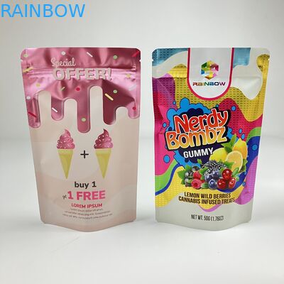 فابريکه به طور مستقيم سفارشي بازسازي زپ قفل کيف VMPET بو ضد مواد غذایی درجه ايستاده زپ کيف