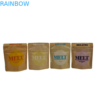 کیف ایستاده سفارشی بسته بندی زیست تخریب پذیر سازگار با محیط زیست کیف ایستاده زیبایی Kraft