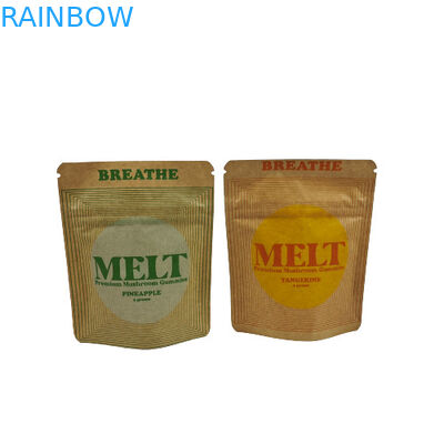 کیف ایستاده سفارشی بسته بندی زیست تخریب پذیر سازگار با محیط زیست کیف ایستاده زیبایی Kraft